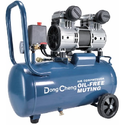 Dongcheng 1500W Oil Free Air Compressor 24Ltr Double Tube Dqe1500/24