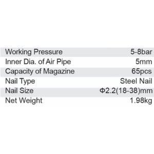 Alternative view of Dongcheng  8Bar Air Concrete Nailer D03-St38