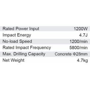 Alternative view of Dongcheng  1200W Rotary Hammer 28Mm Dzc06-28B