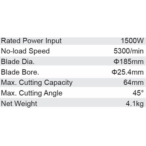 Dongcheng 7 Inch 1500W Circular Saw 185Mm Dmy07-185
