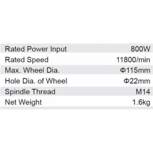 Dongcheng 4 Inch 800W Angle Grinder 115Mm Dsm09-115S