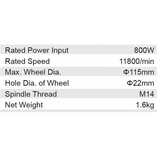 Dongcheng 4 Inch 800W Angle Grinder 115Mm Dsm09-115S