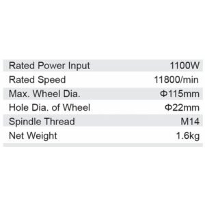 Dongcheng 4 Inch 1100W Angle Grinder 115Mm Dsm17-115B