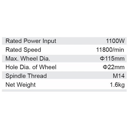 Dongcheng 4 Inch 1100W Angle Grinder 115Mm Dsm17-115B