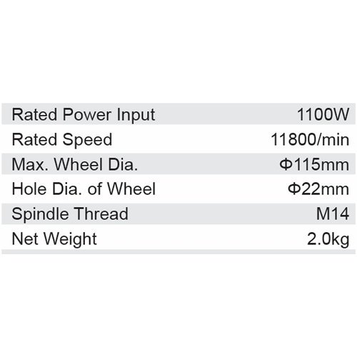Dongcheng 4 Inch 1100W Angle Grinder 115Mm Dsm17-115P