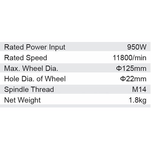 Dongcheng 5 Inch 950W Angle Grinder 125Mm Dsm03-125S