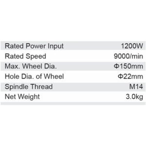 Dongcheng 6 Inch 1200W Angle Grinder 150Mm Dsm150A