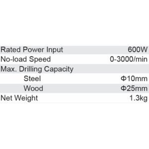 Dongcheng 600W Drill Machine 10Mm Djz05-10Bk