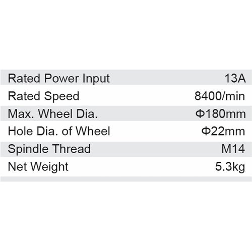 Dongcheng 7 Inch Angle Grinder 180Mm Dsm05-180S