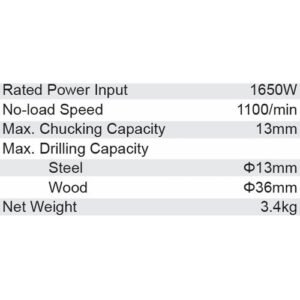 Dongcheng 1650W Drill Machine 13Mm Djz08-13