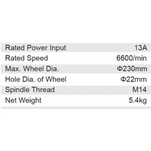 Dongcheng 9 Inch Angle Grinder 230Mm Dsm05-230S