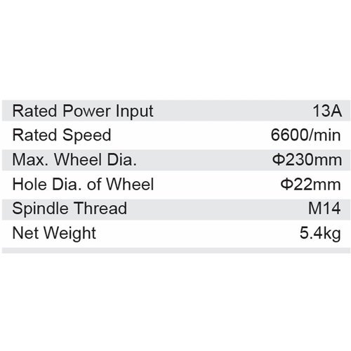 Dongcheng 9 Inch Angle Grinder 230Mm Dsm05-230S