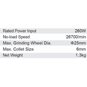 Dongcheng 1 Inch 260W Die Grinder 25Mm Dsj04-25