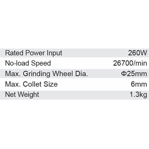 Dongcheng 1 Inch 260W Die Grinder 25Mm Dsj04-25