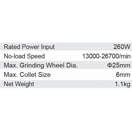 Dongcheng 1 Inch 260W Die Grinder 25Mm Dsj04-25E