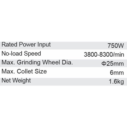 Dongcheng 1 Inch 750W Die Grinder 25Mm Dsj06-25