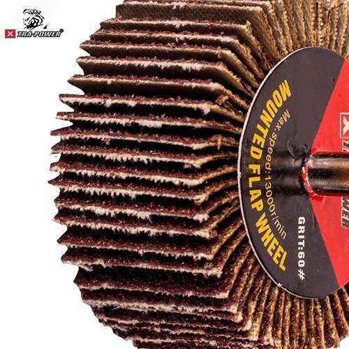 Xtra Power Mounted Flap Wheel 6Mm Shank Brown 25Mmx50Mm - Image 2