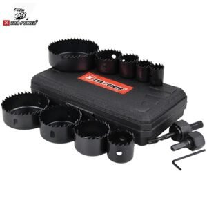 Xtra Power 11 Pieces Carbon Steel Hole Saw Set