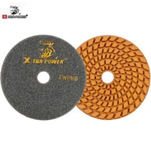 Xtra Power 4 Inch Velcro Diamond Polishing Pad For Marble & Granite 100Mm