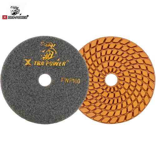 Xtra Power 4 Inch Velcro Diamond Polishing Pad For Marble & Granite 100Mm