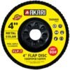 Akari 4 Inch Flap Disc 100Mm Metal Colar - 80 Grit – 80 Grit