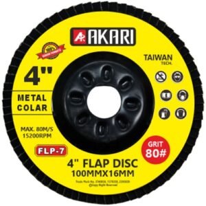 Akari 4 Inch Flap Disc 100Mm Metal Colar