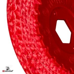 Xtra Power 4 Inch  Red Sisal Buff Pad 100Mm