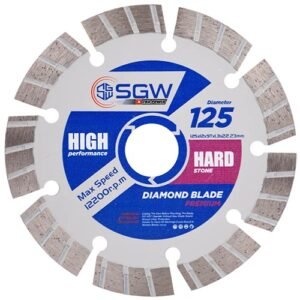 Alternative view of Sgw 5 Inch 9 Seg Diamond Saw Blade 125Mm Hard Stone 12Mm