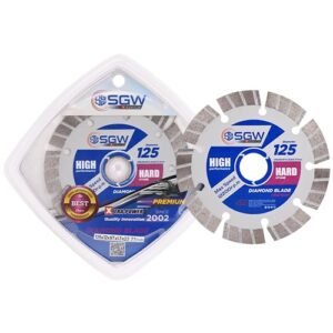 Sgw 5 Inch 9 Seg Diamond Saw Blade 125Mm Hard Stone 12Mm