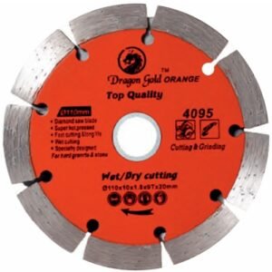 Dragon Gold 4 Inch 9 Seg Diamond Saw Blade 110Mm Wet/Dry Cutting 4095