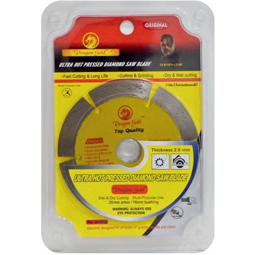 Dragon Gold 4 Inch 6 Seg Diamond Saw Blade 112Mm Terminator