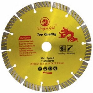 Dragon Gold 8 Inch 14 Seg Diamond Saw Blade 200Mm
