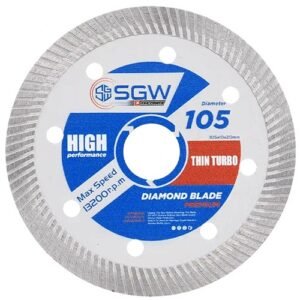 Alternative view of Sgw 4 Inch Thin Turbo Diamond Saw Blade 110Mm