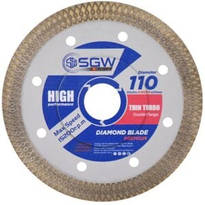 Alternative view of Sgw 4 Inch Thin Turbo Diamond Saw Blade 110Mm With Double Flange