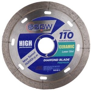 Alternative view of Sgw 4 Inch 8 Seg Diamond Saw Blade 110Mm Ceramic With Slot
