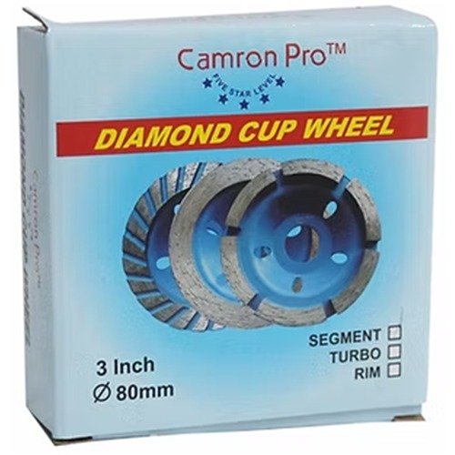Camron Pro 3 Inch Diamond Cup Wheel Seg 80Mm
