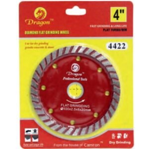 Dragon 4 Inch Flat Cup Rim & Turbo Diamond Saw Blade 100Mm 4422