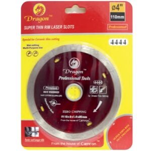 Dragon 4 Inch 4 Seg Diamond Saw Blade 110Mm Thin Rim 4444