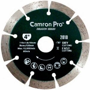 Camron Pro Dragon Series 4 Inch 9 Seg Diamond Saw Blade 105Mm Dry Cut 2010