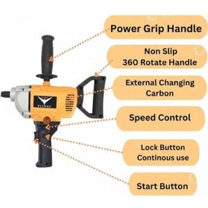 Flymax 800W 680Rpm Paint Mixer Dca Type Fx-Pm-160 - Image 3