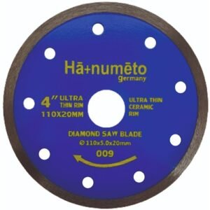 Hanumeto 4 Inch Rim Diamond Saw Blade 110Mm Ceramic Ultra Thin H009 Hq
