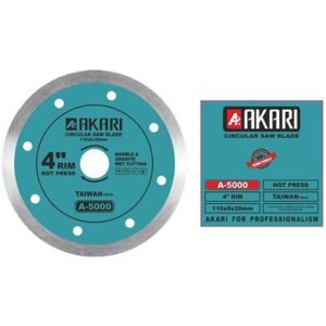 Akari 4 Inch Rim Diamond Saw Blade 100Mm A-5000 — Akari Diamond Saw Blades