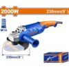 Wadfow 9 Inch 2000W Angle Grinder 230Mm Wag852001 — Wadfow Grinders