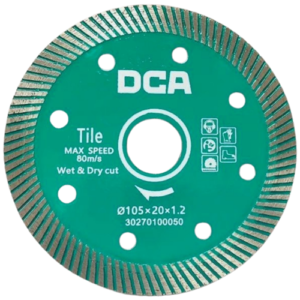 Dca 4 Inch Thin Turbo Diamond Saw Blade 105Mm