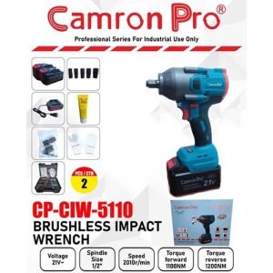 Camron Pro 1/2'' Square Drive Cordless Impact Wrench 21V 1200 N*M Cp-ciw-5110