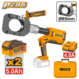 Ingco 3 Inch 20V Cordless Hydraulic Cable Cutter 85Mm Crcli2005