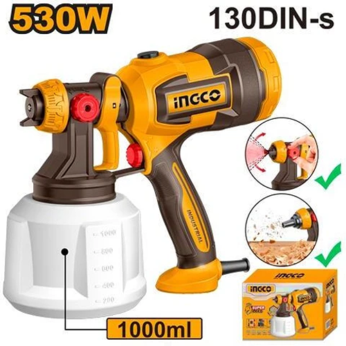 Ingco 530W 1000Ml Paint Spray Gun Spg4506