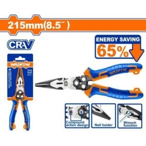 Wadfow Compound Action Long Nose Plier
