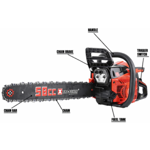 Alternative view of Xtra Power 18 Inch 58Cc Gasoline Chain Saw 450Mm Xpt-498