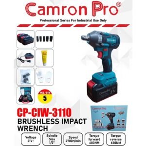 Camron Pro 1/2'' Square Drive Cordless Impact Wrench 21V 650 N*M Cp-ciw-3110